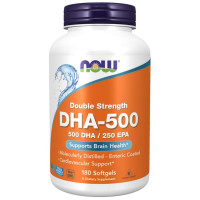NOW - РИБЕНО МАСЛО DHA 500 мг - 180 дражета